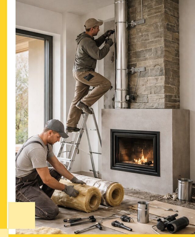 Монтаж дымоходов для каминов в Нальчике от 15545 р. ЭриданНль