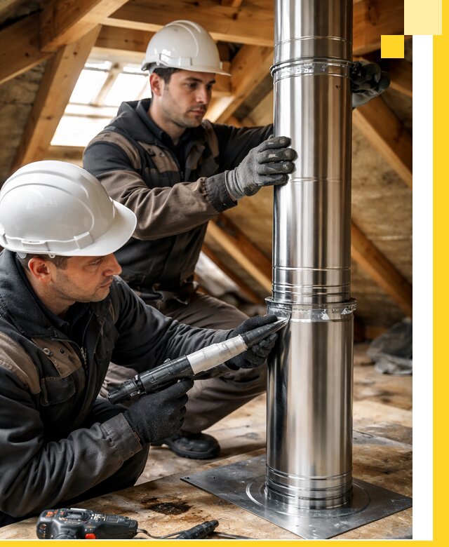 Монтаж дымоходов для каминов в Нальчике с гарантией качества