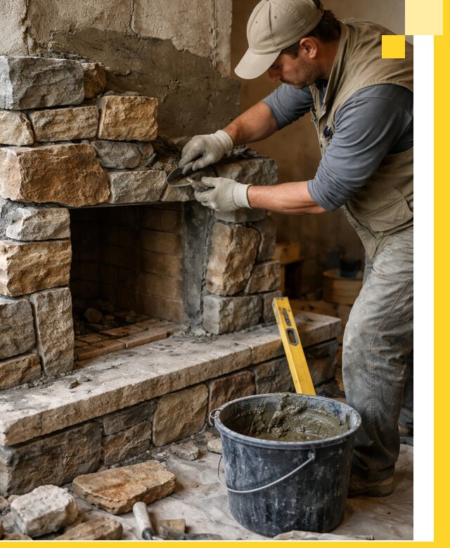 Изготовление и установка каменных каминов под ключ в Нальчике