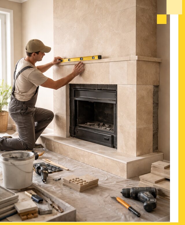 Установка и монтаж каминов в частном доме под ключ в Нальчике