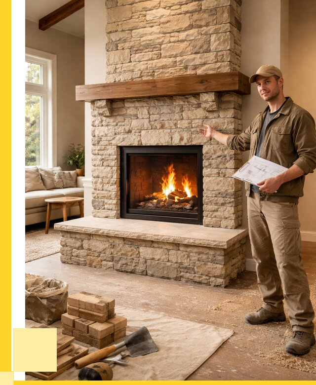 Камины под ключ в Нальчике от 186534 р. | ЭриданНль — установка