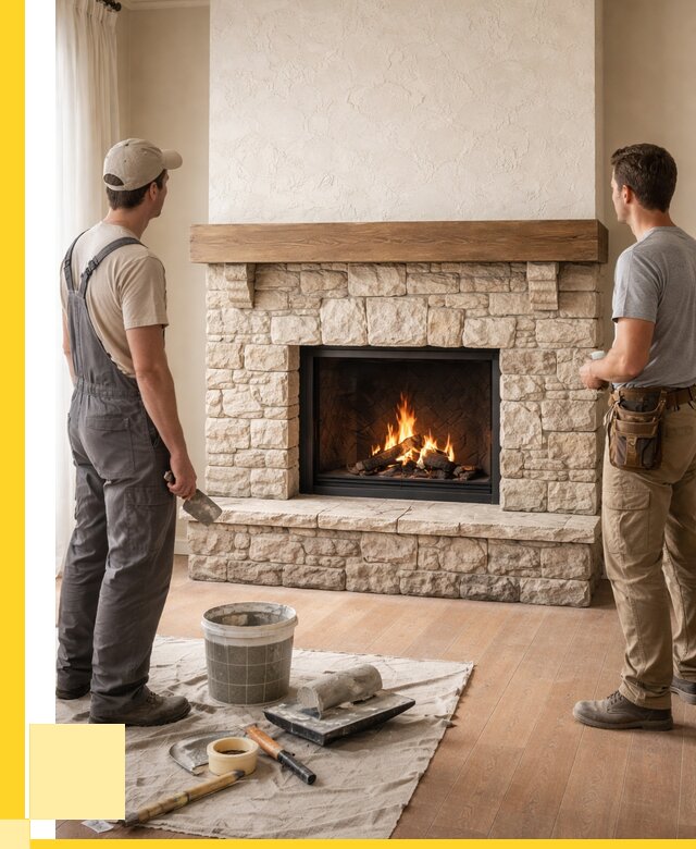 Отделка каминов в Нальчике от 6736 р. под ключ | ЭриданНль