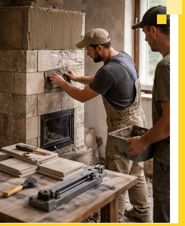 Профессиональная облицовка печей в Нальчике: керамика и камень