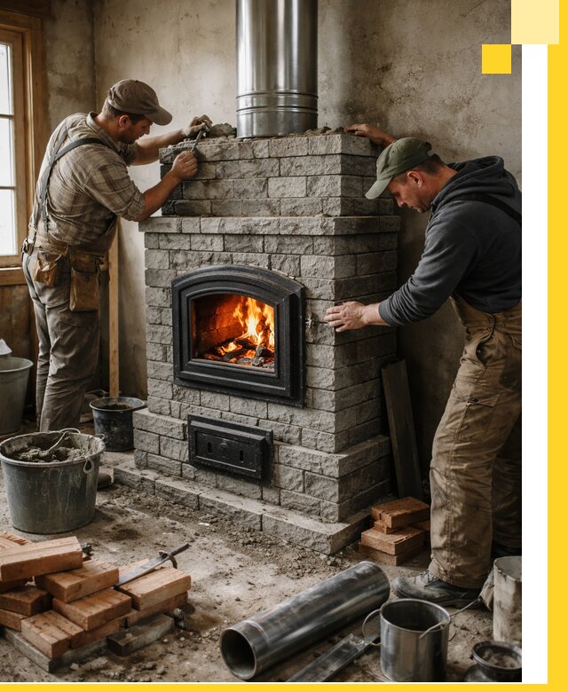 Производство, поставка и монтаж дровяных печей в Нальчике