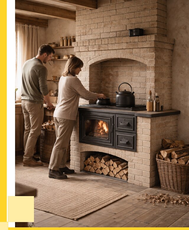 Печи с плитой в Нальчике от 46634 р. | ЭриданНль — кирпичная печь