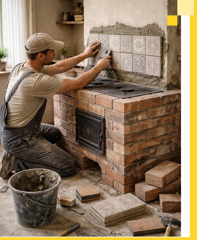 Печи с плитой на заказ монтаж гарантия и сервис в Нальчике