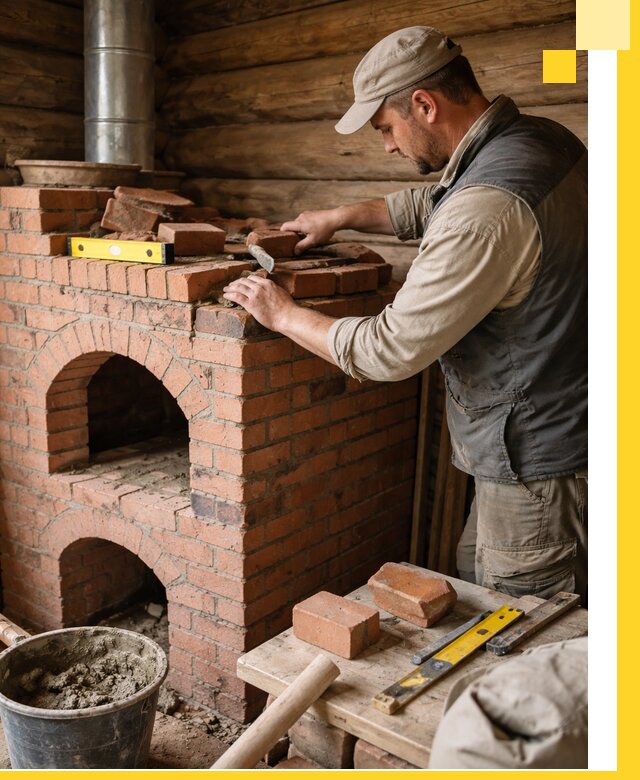 Изготовление и установка русских печей в Нальчике под ключ