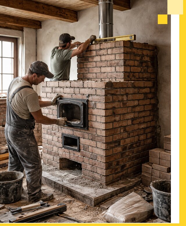 Печи для загородного дома под ключ в Нальчике — монтаж и сервис