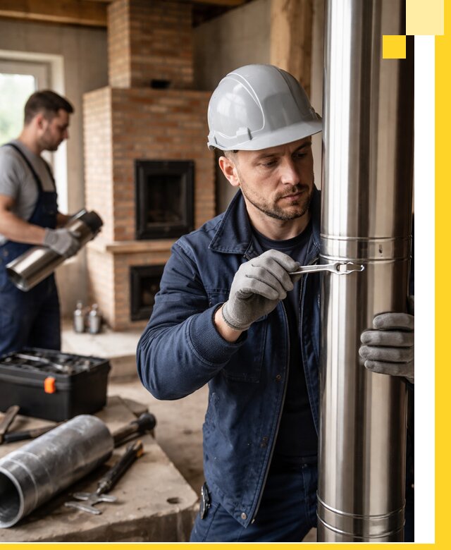 Профессиональный монтаж дымоходов для печей в Нальчике