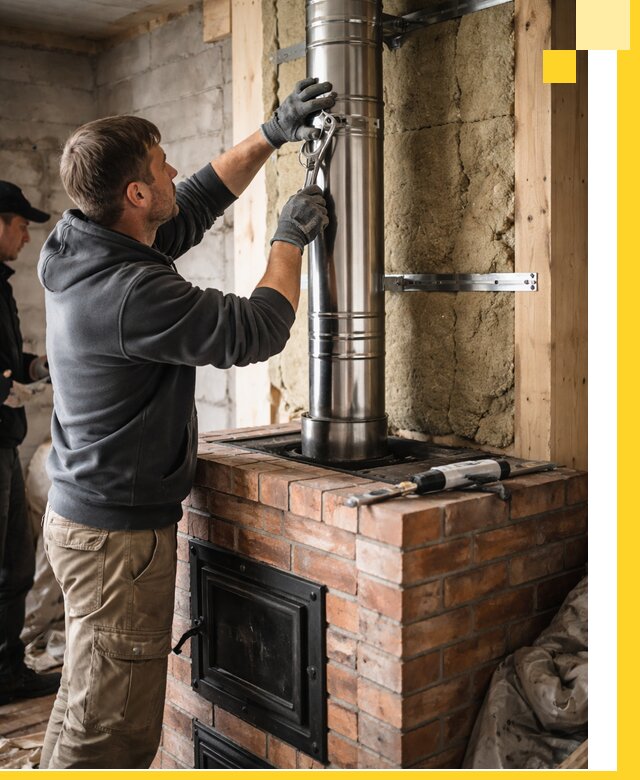 Изготовление и монтаж печей и дымоходов под ключ в Нальчике