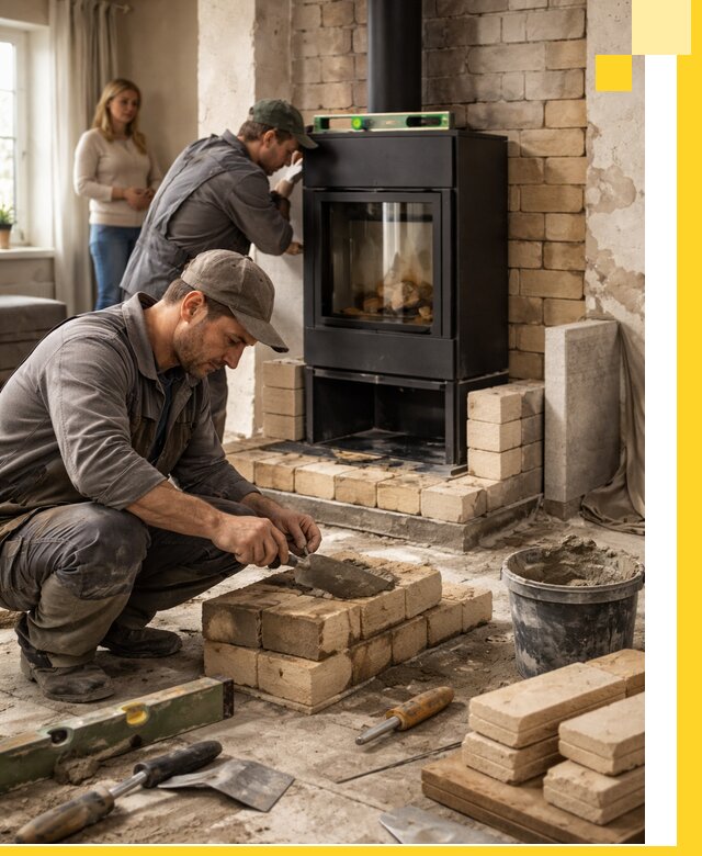 Печи и камины под ключ: проект, установка в Нальчике