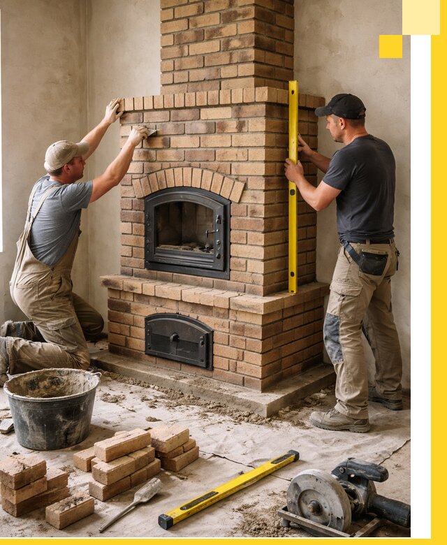 Продажа и установка печей и каминов для дома под ключ в Нальчике