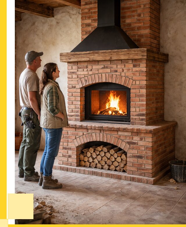 Печи камины из кирпича в Нальчике от 124356 р. | ЭриданНль