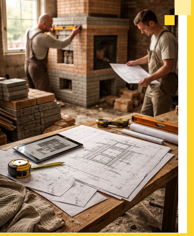 Проекты печей и каминов с индивидуальным дизайном в Нальчике