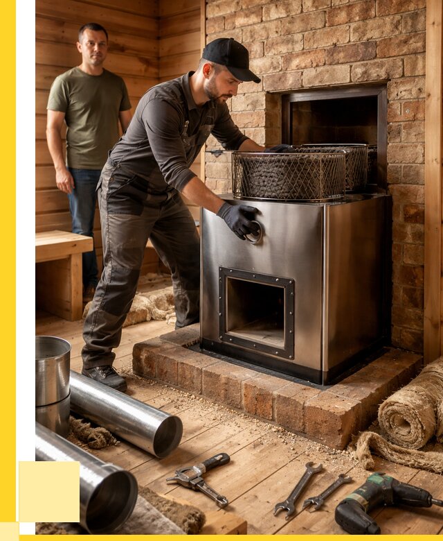 Монтаж банных печей под ключ в Нальчике от 18653 р., ЭриданНль