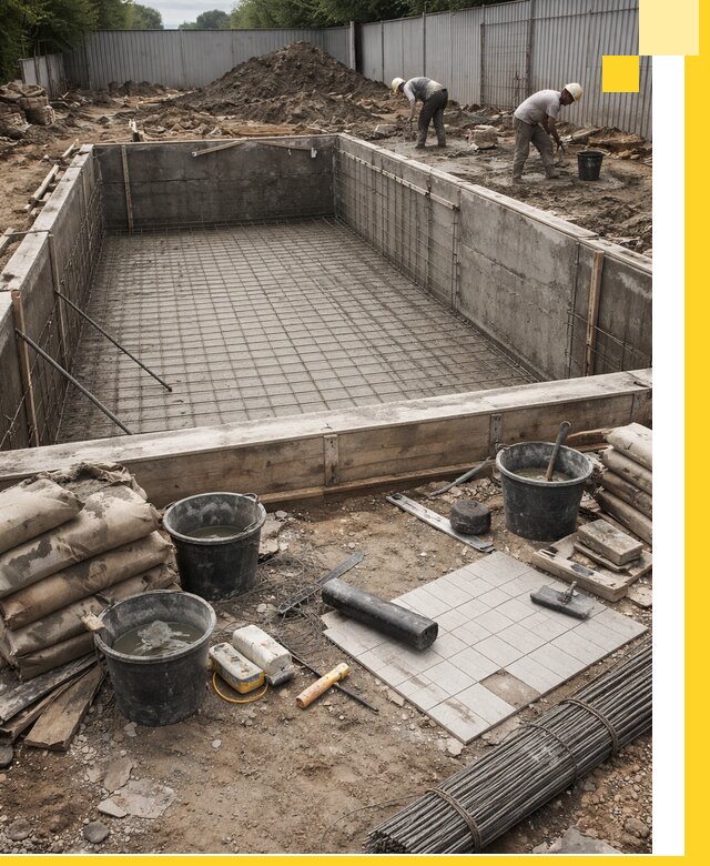 Строительство бассейнов под ключ в Нальчике, дизайн и монтаж