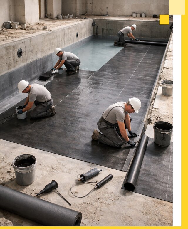 Профессиональная гидроизоляция бассейнов и чаш в Нальчике под ключ