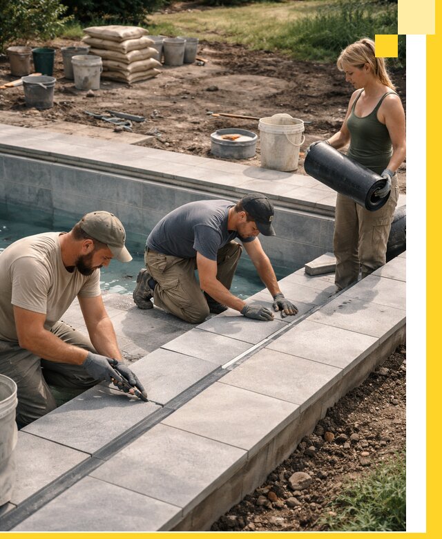 Строительство и монтаж уличных бассейнов под ключ в Нальчике