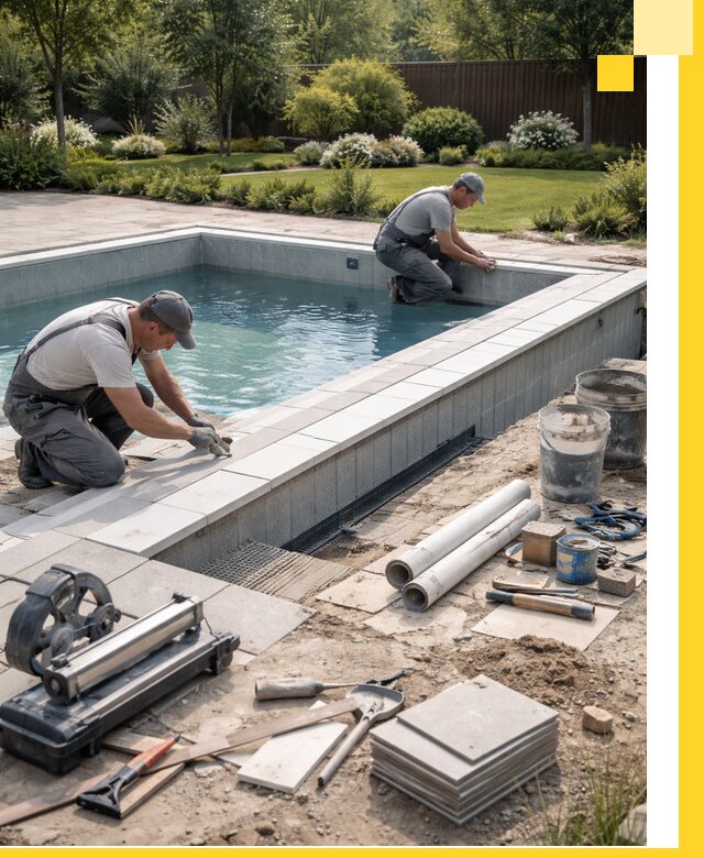 Строительство открытых бассейнов под ключ в Нальчике профессионально