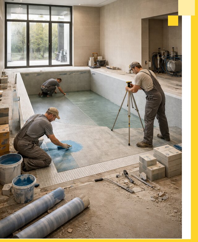 Проект и строительство закрытых бассейнов в Нальчике под ключ