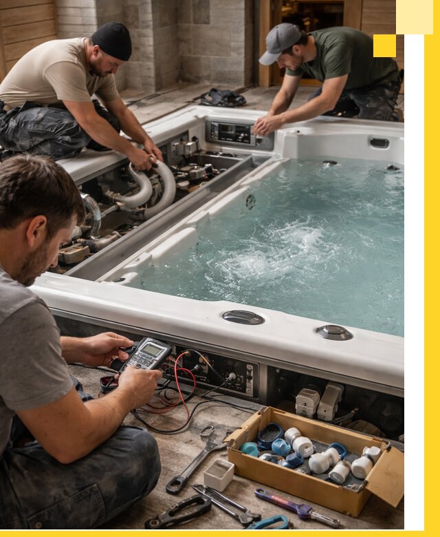 Гидромассажные бассейны под ключ в Нальчике, дизайн и монтаж