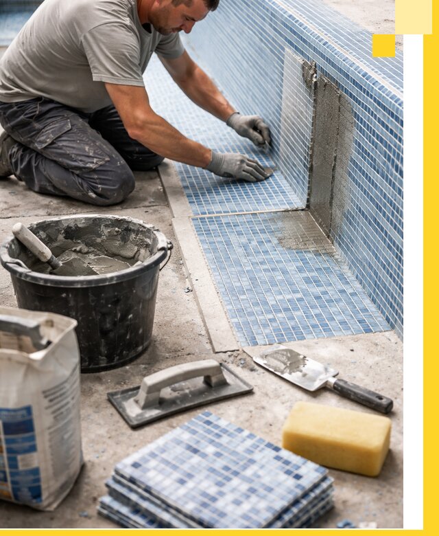 Укладка и ремонт мозаики для бассейнов под ключ в Нальчике