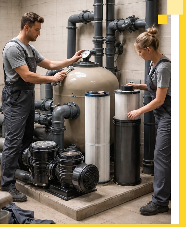 Фильтры и системы фильтрации для бассейнов в Нальчике