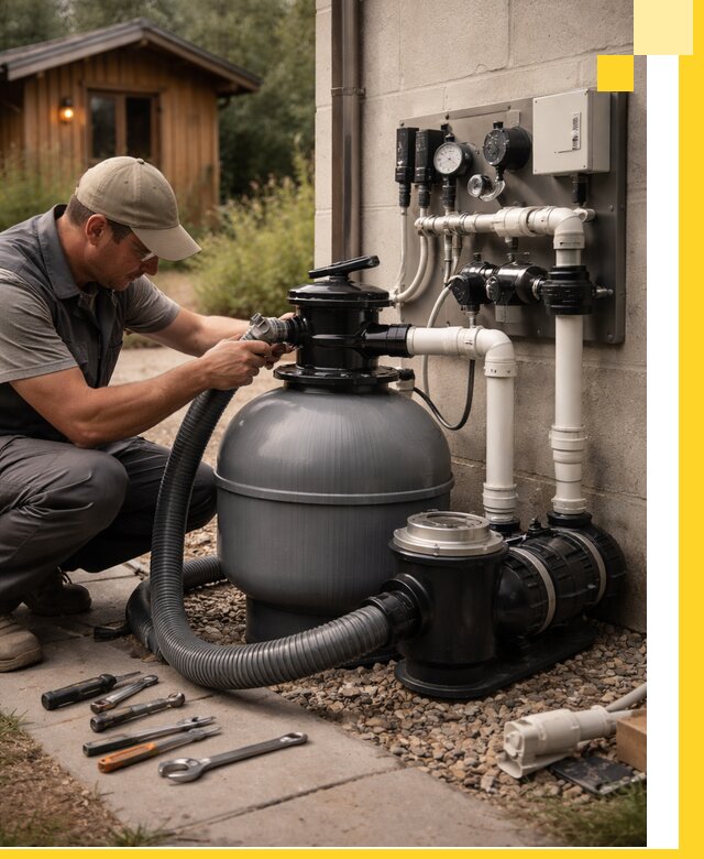 Продажа и монтаж фильтров и насосов для бассейнов в Нальчике