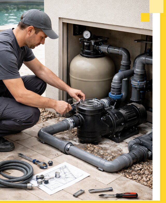 Поставка, монтаж и сервис насосов для бассейнов в Нальчике