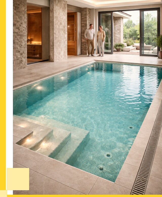 Бассейн во дворе в Нальчике: проект, отделка от 1243560 р. | ЭриданНль