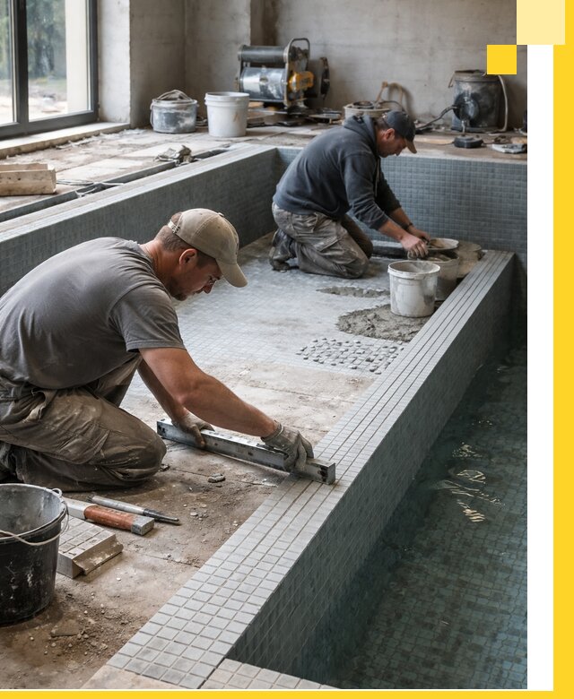 Строительство бассейна в частном доме в Нальчике под ключ