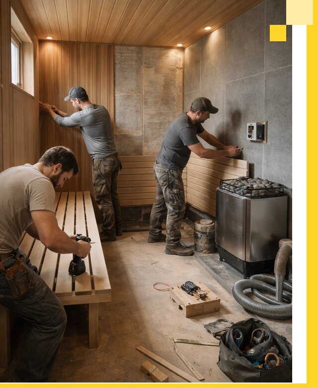 Сауны под ключ в Нальчике, проектирование, строительство, отделка