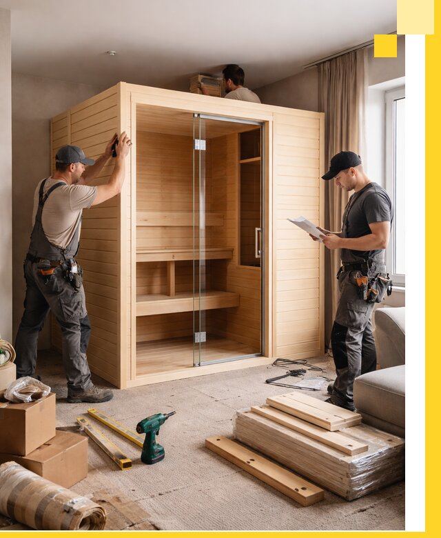 Установка и благоустройство саун в квартире в Нальчике