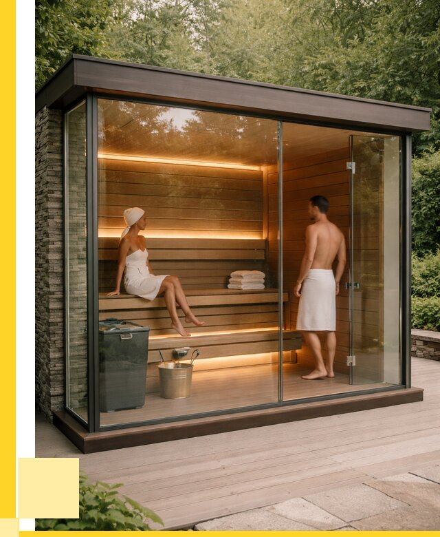 Сауна стеклянная и двери для сауны в Нальчике от 259075 р. | ЭриданНль