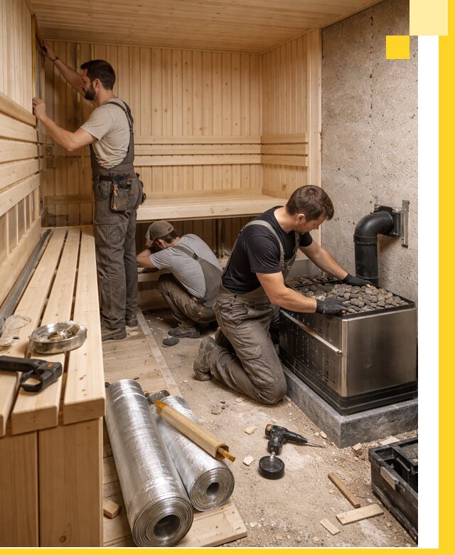 Индивидуальные сауны на заказ в Нальчике под ключ, проект и монтаж