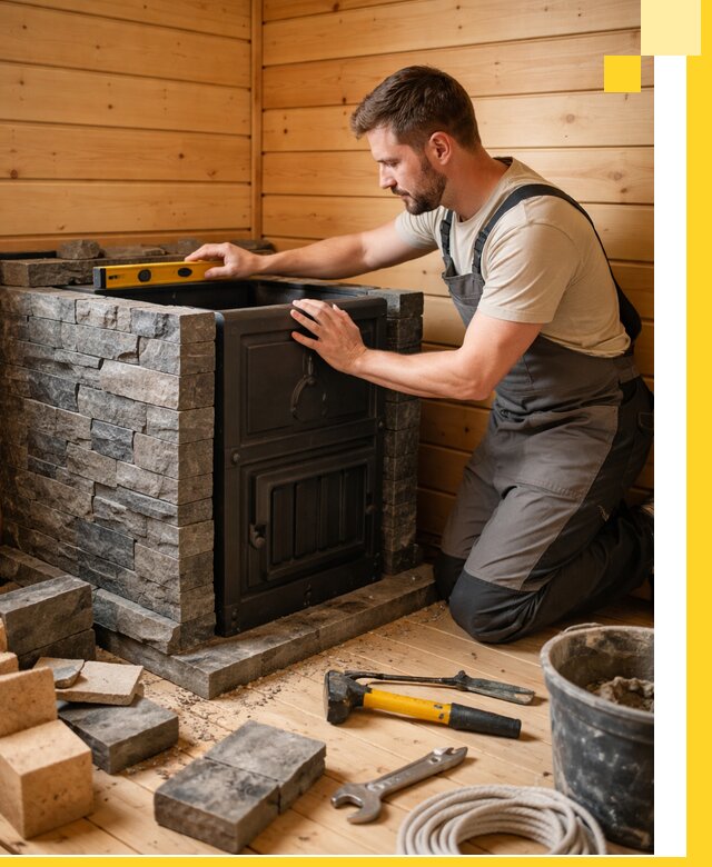 Производство и установка печей для саун под ключ в Нальчике