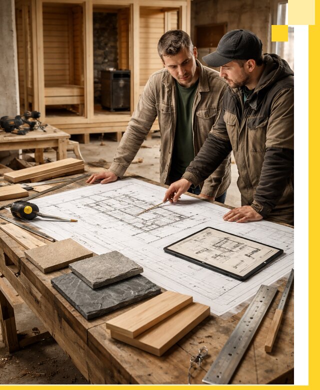 Проекты бань под ключ и планы строительства в Нальчике