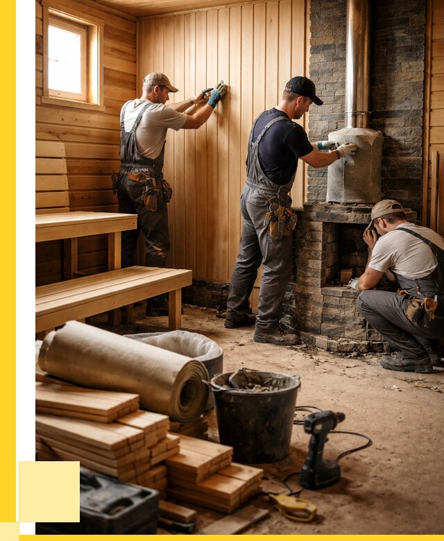 Ремонт бань под ключ в Нальчике от 46634 р. | ЭриданНль