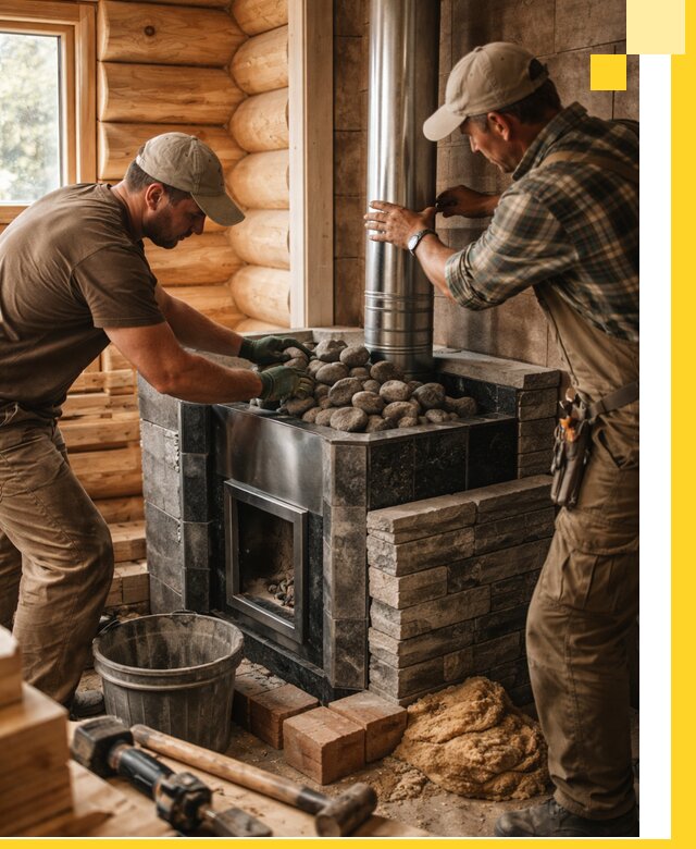 Строительство и отделка русских бань под ключ в Нальчике