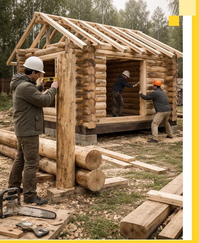 Строительство бань для дачи под ключ в Нальчике с доставкой и монтажом