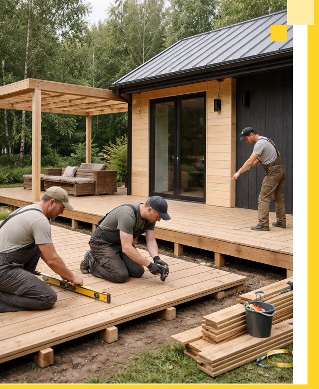 Строительство бань с террасой и бассейном под ключ в Нальчике