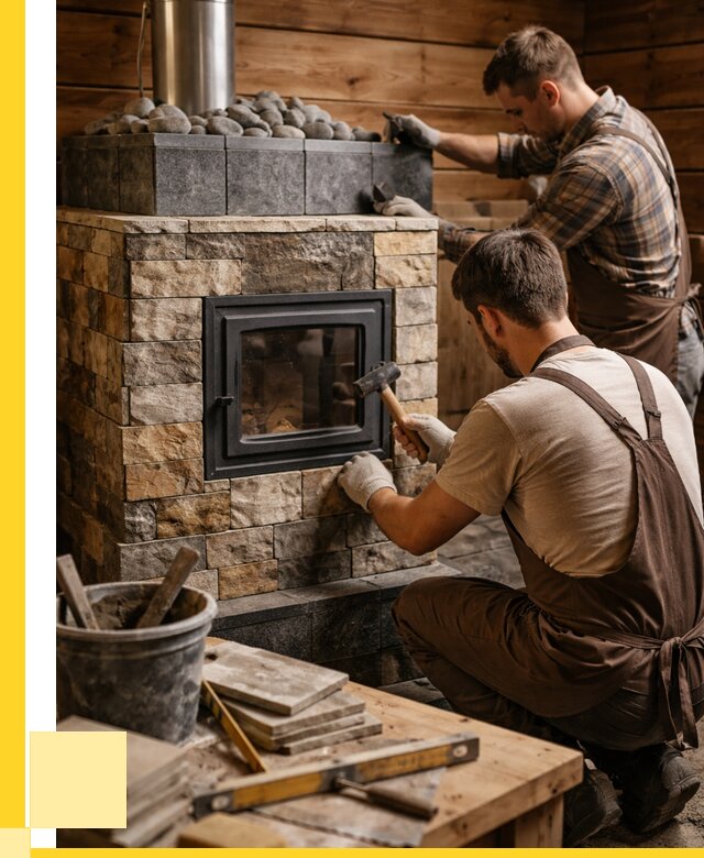 Облицовка банной печи в Нальчике от 15545 р. | ЭриданНль