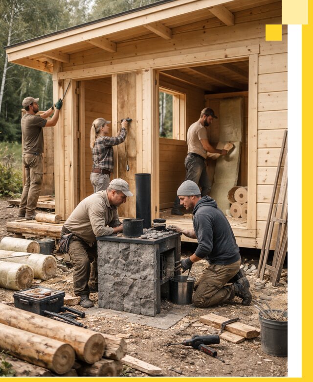 Купить баню под ключ в Нальчике строительство монтаж отделка