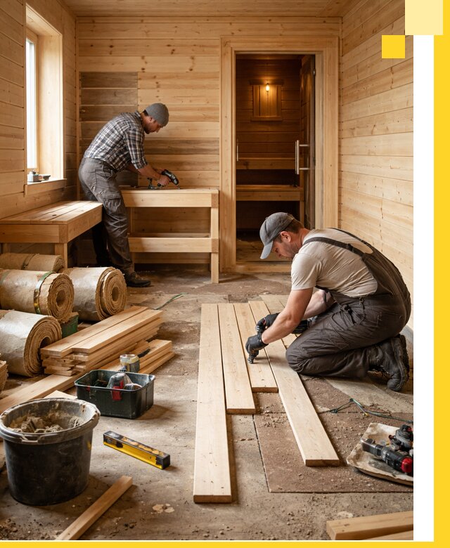 Индивидуальный проект бани с комнатой отдыха под ключ в Нальчике