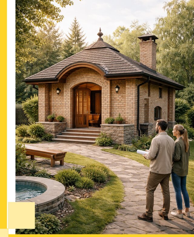 Проект кирпичной бани в Нальчике от 31089 р. | ЭриданНль