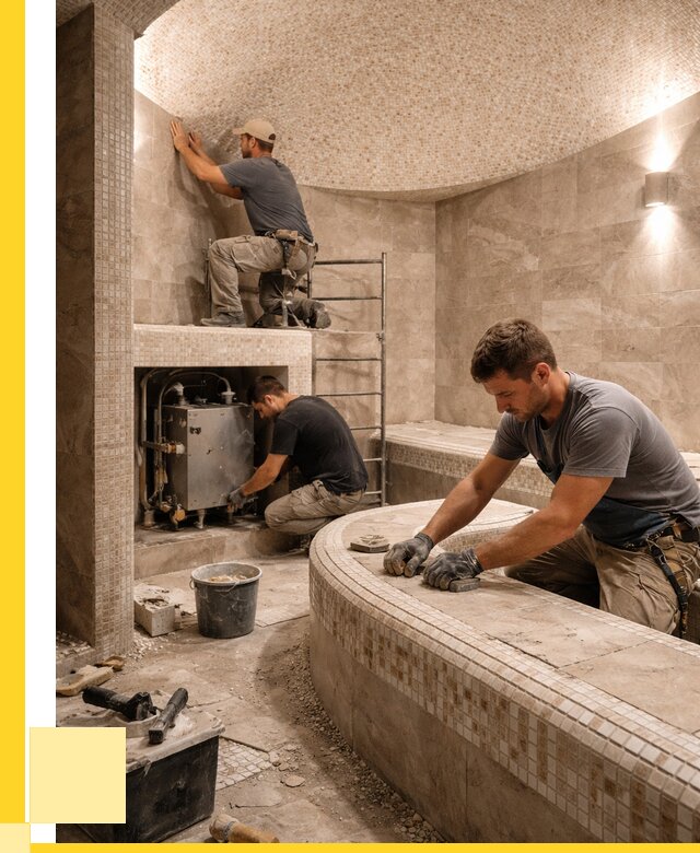 Монтаж хамамов под ключ в Нальчике от 259075 р. ЭриданНль