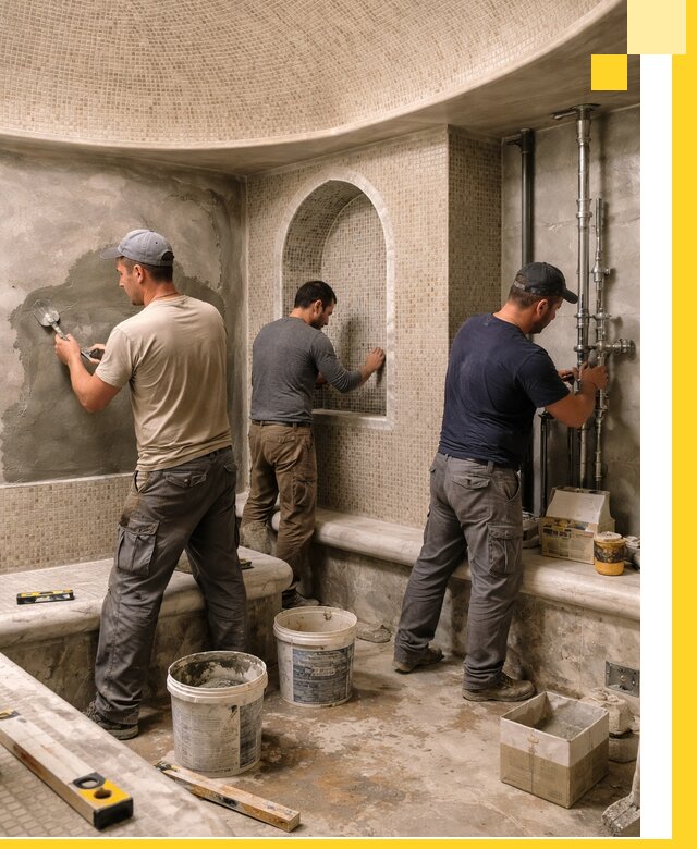 Профессиональный монтаж хамамов под ключ в Нальчике с гарантией