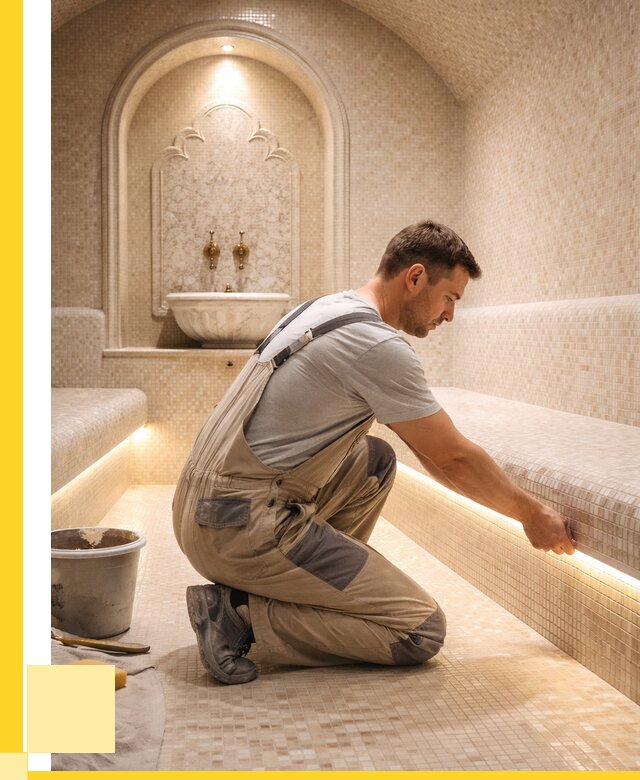 Отделка хамамов под ключ в Нальчике от 5700 р. | ЭриданНль