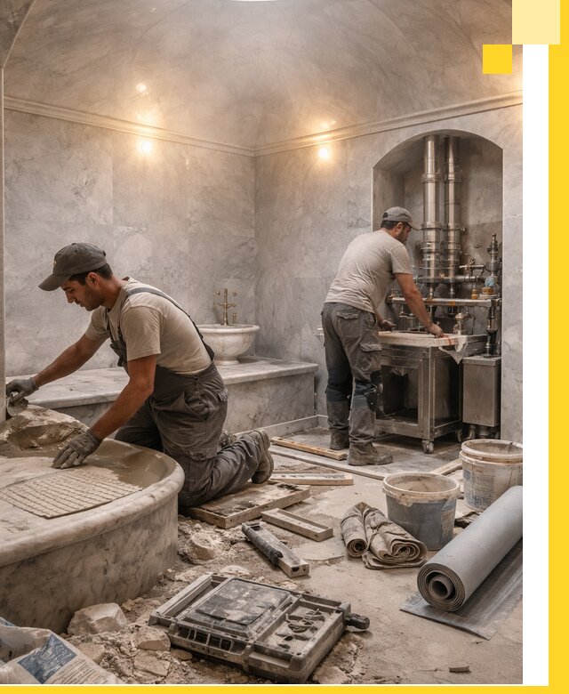 Строительство турецких бань хаммам под ключ в Нальчике