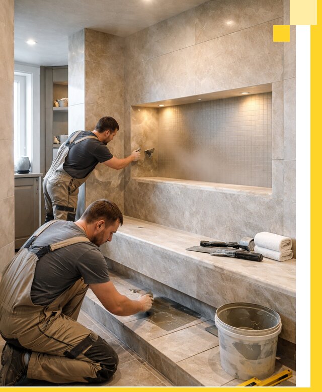 Профессиональное строительство хамама в квартире в Нальчике